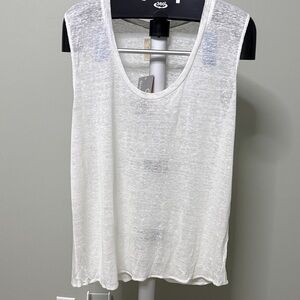 Chaser White Sheer Tank Top